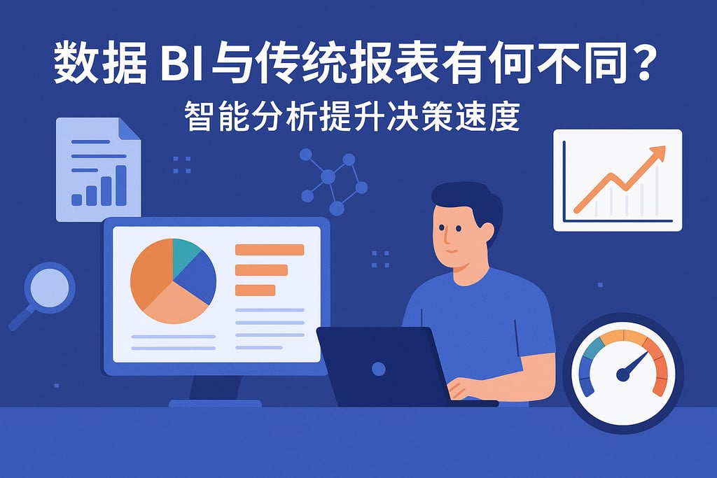 数据BI与传统报表有何不同？智能分析提升决策速度"